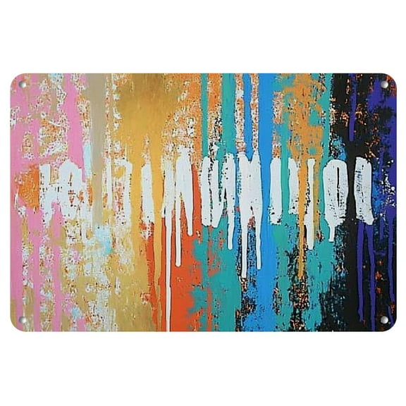 1pc Inspire Iron Painting Art, 12x8inch, Vibrant Abstract Design, Frameless Wall Decor for Home &amp; Office, Artist Drawing Set