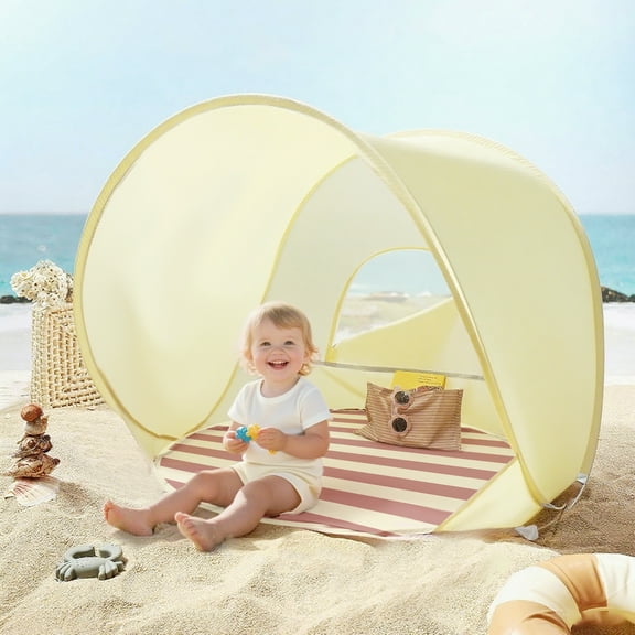 Baby Beach large Tent  Pop Up Baby Tent with UV Protection, Portable Baby Beach Essentials, 43"x57"x57" Sun Shelter for Infants, Baby Outdoor Use