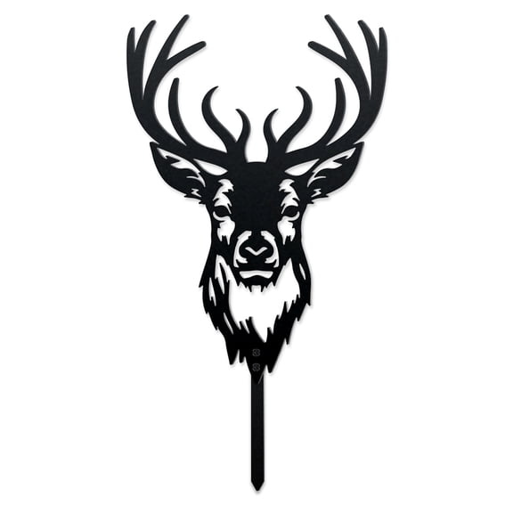 1pc Iron Garden Stakes for Outdoor Garden Decoration Deer 300x210x1.2mm