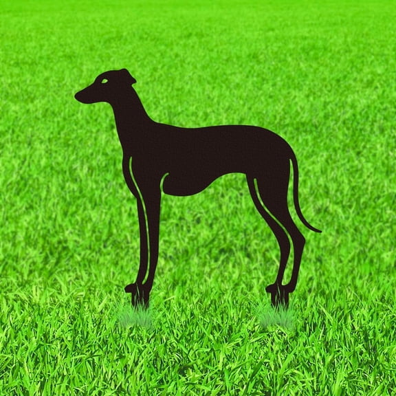 1pc Iron Garden Stakes for Outdoor Garden Decoration Dog 310x210x1.2mm
