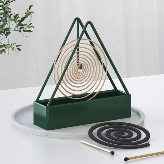 1pc Iron Mosquito Coil Holder, Modern Repellent Rack for Home & Patio (Without Incense)