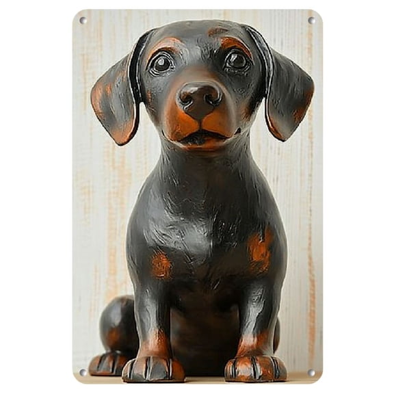 1pc Iron Quirky, Dachshund Whimsy Sign Perfect for Home, Cafe, Perfect for Room Decor