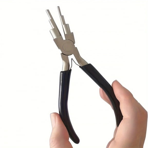 1pc Iron Wire Looping Jewelry Pliers, 6-in-1 Bail-Making Pliers, With Non-Slip Comfort Grip Handle, For Loops And Jump Rings Mak