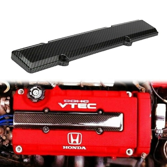 1pc JDM Carbon Fiber Pattern Engine Valve Spark Plug Cover For Honda Civic B16 B18 VTEC