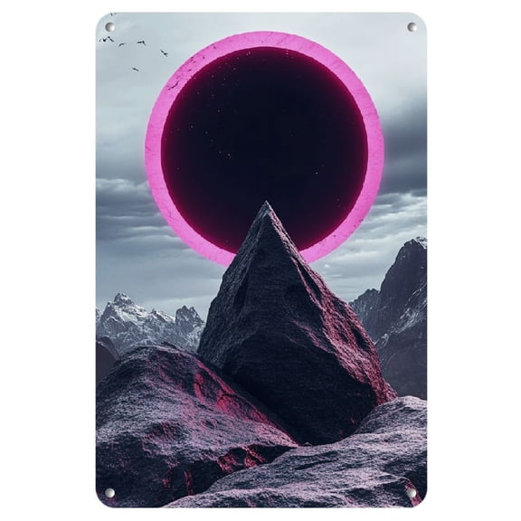 1pc, JIT Iron Painting, 8x12inch (20x30cm), Artistic Landscape, Frameless, Wall Art, Metal Artwork for Home Decor