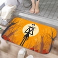 thumbnail image 1 of 1pc Jack Skellington in Halloween Absorbent Non-Slip Bathroom Thickened Flannel Rug Decor,Soft,Quick Drying,Suitable For Indoor/outdoor Use,Bathrooms,Bedrooms,Kitchens,Terrace,Laundry Rooms,16"x24", 1 of 9