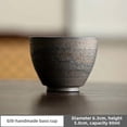 thumbnail image 1 of 1pc Japanese Style Handmade Stoneware Tea Cup Kung Fu Tea Set Tea Cup Small Single Cup Ancient Style Quiet Road Cup Bowl Teacup, 1 of 10