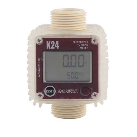 1pc K24 Digital Die-sel Oil Fuel Meter Gauge Meter For Chemicals Liquid Water Ultrasonic Hot In Industrial Commercial ,Accurate Measurements