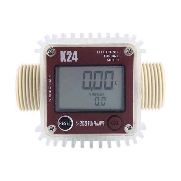 1pc K24 Digital Die-sel Oil Fuel Meter Gauge Meter For Chemicals Liquid Water Ultrasonic Hot In Industrial Commercial ,Energy-Saving