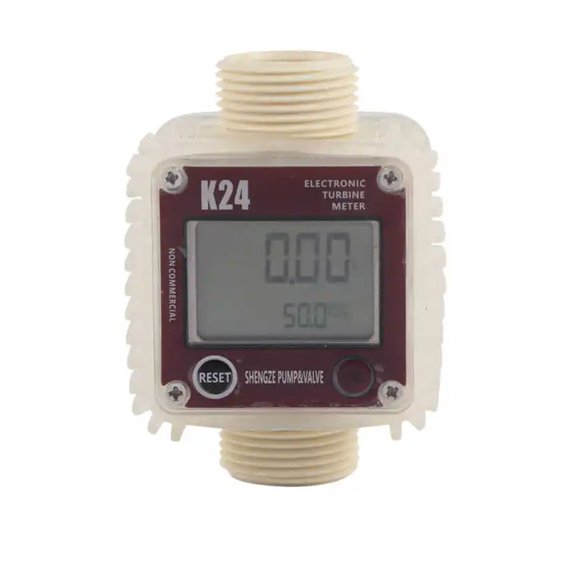 1pc K24 Digital Oil Fuel Meter Gauge Meter For Chemicals Liquid Water Ultrasonic Hot In Industrial Commercial ,Accurate Measurement