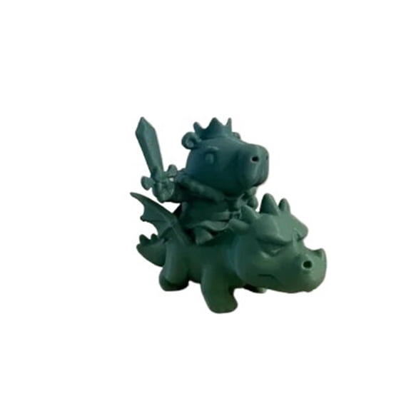 1pc Kapibara Riding the Dragon - Inspired by Kapibara Go! 3D printing