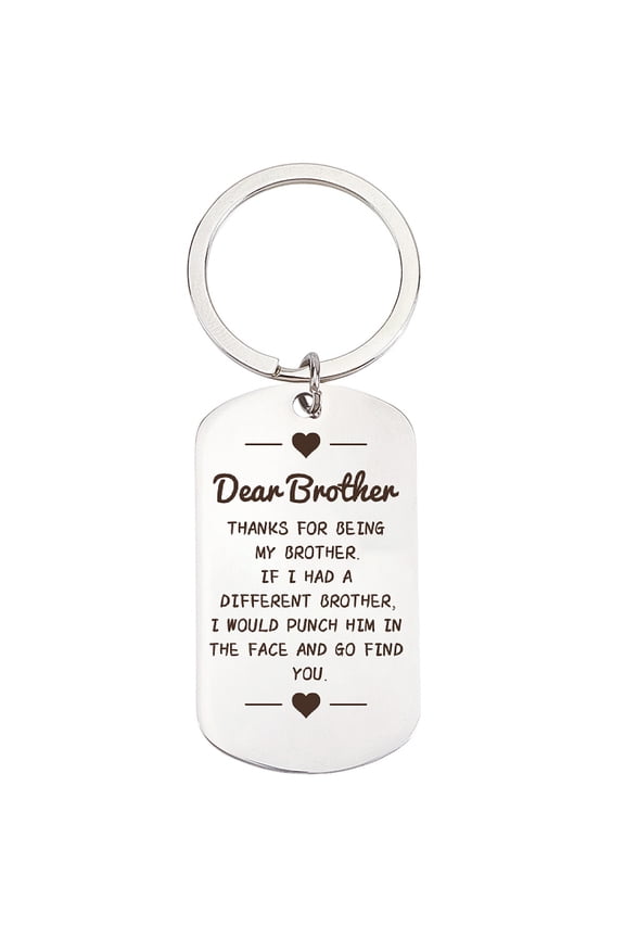 1pc Keepsake Keychain Stainless Steel Keychain Word Key Ring Memorial Aircraft Charm