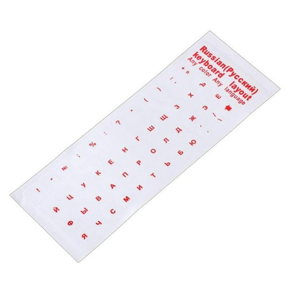 1pc Keyboard Sticker Clear Russian Sticker Language Dust Pc Computer Cover Accessories Keyboard Letter Protection Laptop G4E3