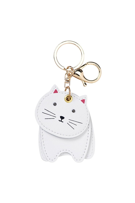Keychain Key Keychains Accessory Cartoon Cat Keyring Pendant Decor Hanging Gift Chain Decoration Cow Women Ring Funny