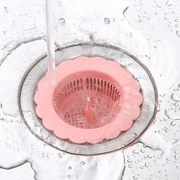 1pc Kitchen Disposable Mesh Sink Strainer Heavy Duty Basket Filter Trap, 1.18" H Mesh Metal Sink Strainer,for Kitchen Sink/Bathroom Bathtub Wash Basin Floor Shower Drain Balcony(Pink,3.54x1.97x1.18")