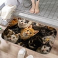 thumbnail image 1 of 1pc Kittens Absorbent Non-Slip Bathroom Thickened Flannel Rug Decor,Soft,Quick Drying,Suitable For Indoor/outdoor Use,Bathrooms,Bedrooms,Kitchens,Terrace,Laundry Rooms,16"x24", 1 of 9