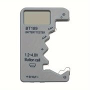 1pc LCD Display Battery Tester, Battery Capacity Detector, Portable Digital Display Battery Voltage Measurement Tool-Gray