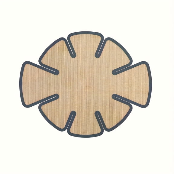 1pc LDQ Non-Stick Silicone Bread Proofing & Baking Mat - Reusable Food-Safe Pastry Dough Round Pad with Non-Slip Edges, Compatible for Challah