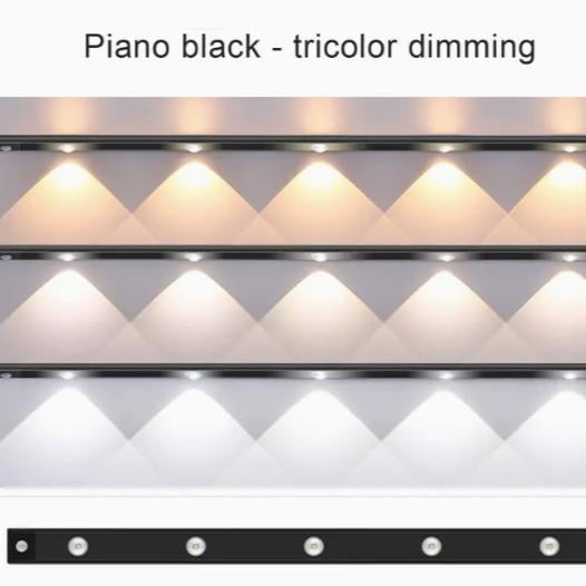 1pc LED Cabinet Light With Motion Sensor, Ultra Thin Human Body Induction Intelligence LED Lamp Ultra Thin, For Kitchen Counter Bedroom Wardrobe(7,8or11,8or15,7)