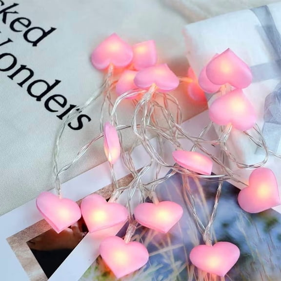 1pc LED Feminine Room Decoration Flashing Light String Light Heart-shaped LED Light Decoration