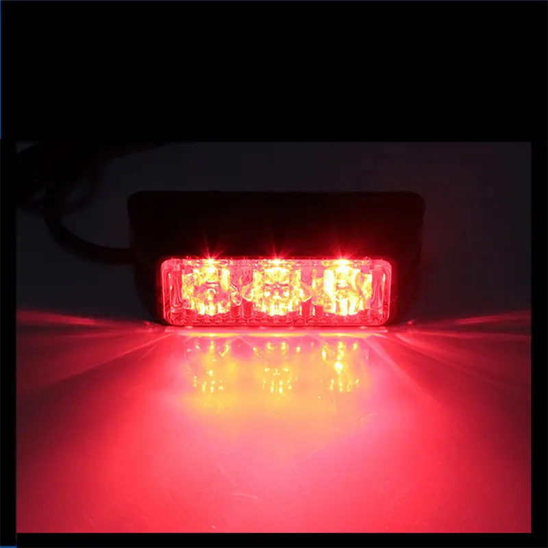 1pc LED Strobe Light Bar 12V 3LED Emergency Construction Flashing