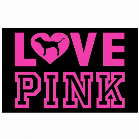 1pc LOVE PINK Pink Slogan Tapestry Flag,Interior decoration, furniture decoration