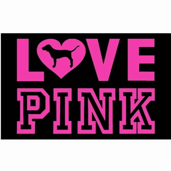 1pc LOVE PINK Pink Slogan Tapestry Flag,s Interior decoration, furniture decoration