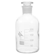 1pc Laboratory Wide-mouthed Glass Reagent Bottle Chemistry Sample Glass Bottle