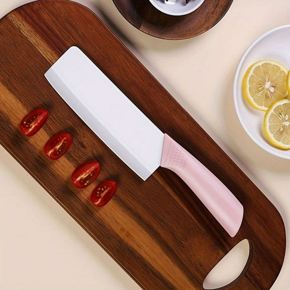 1pc Large Ceramic Knife Chef Meat Cleaver Ceramic Fruit Knife Cleaver Kitchen Household Suitable for Chopping Vegetables, Meat And Fruit Holiday Gift Daily Gift
