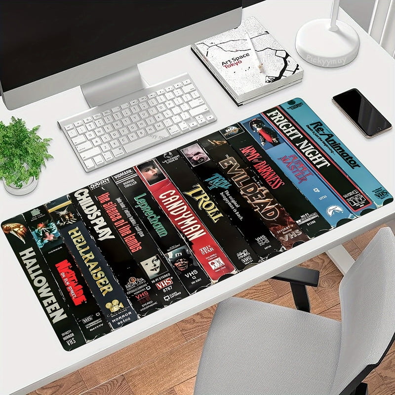 1pc Large Water-Resistant Horror Movie Themed Mouse Pad - Non-Slip