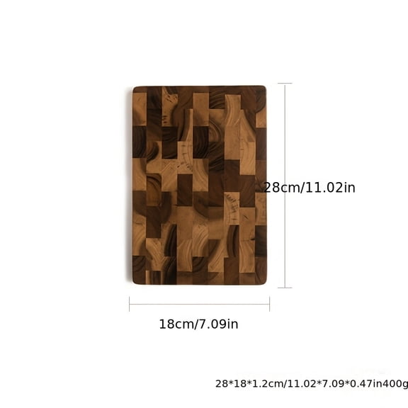 1pc Large Wood Board - Heavy-Duty Wood Grain Chopping Board, Large Leaf Camellia Tree Wood  for Meat, Cheese, Vegetables, Bread