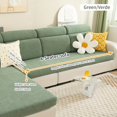 1pc Leaf Jacquard Stretch Sofa Slipcover Antifouling Antipet