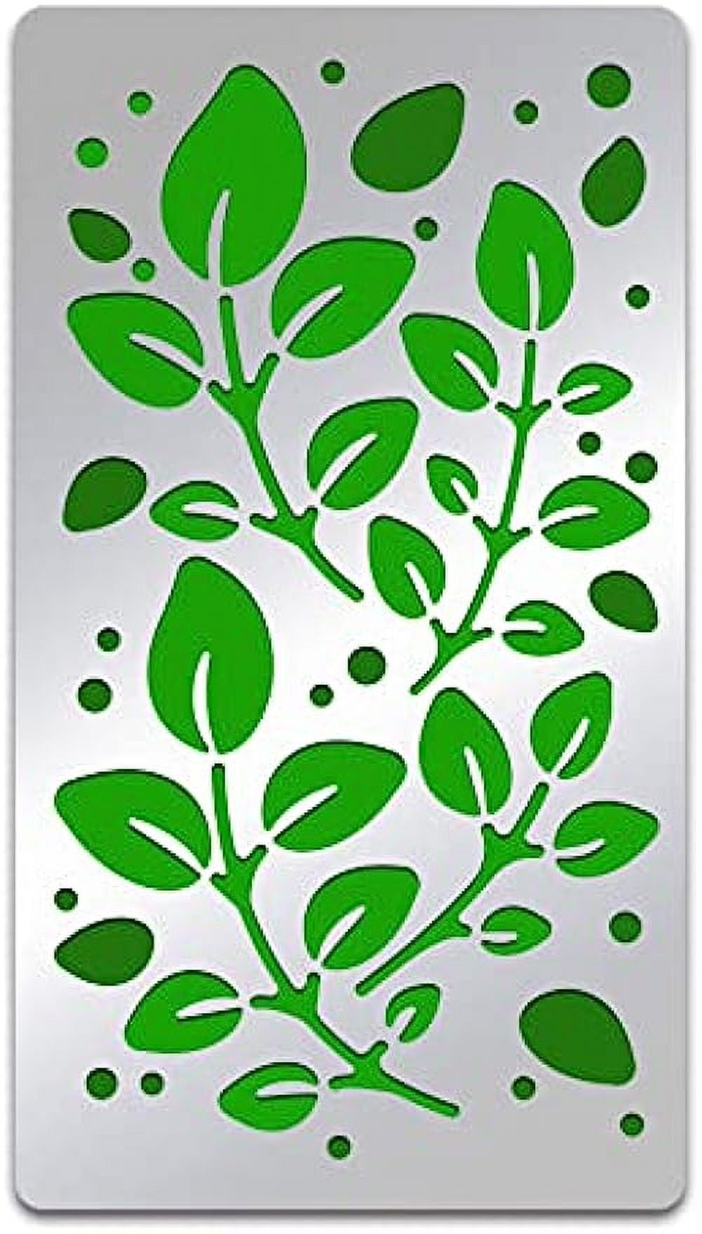 1pc Leaf Painting Stencils Metal Leaves Drawing Template Tree Branches