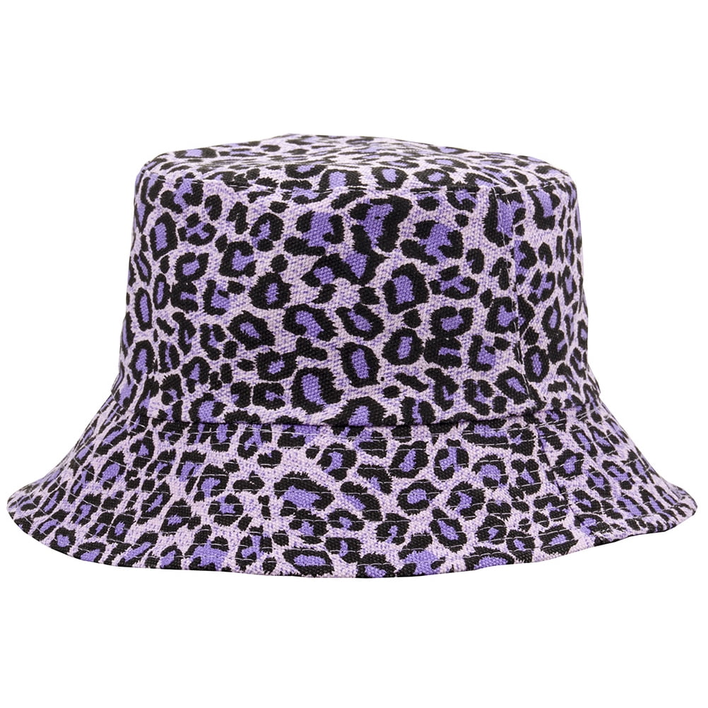 1pc Leopard Printing Sun Shade Double Side Bucket Hat  display picture 3