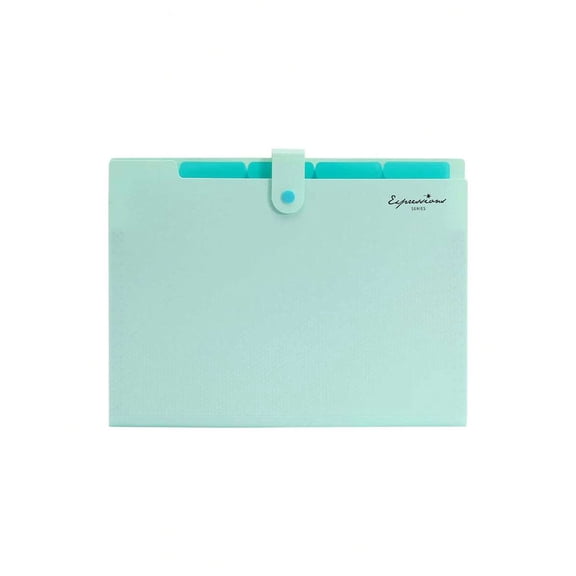 1pc Letter Graphic Accordion File Folder, Multi-Layer Expanding Organizer for Office & School File Storage, Back-to-School Supplies