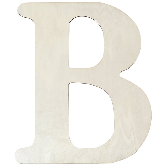 1pc Letter Unfinished MDF Sheets Letter B 395x325x0.4mm