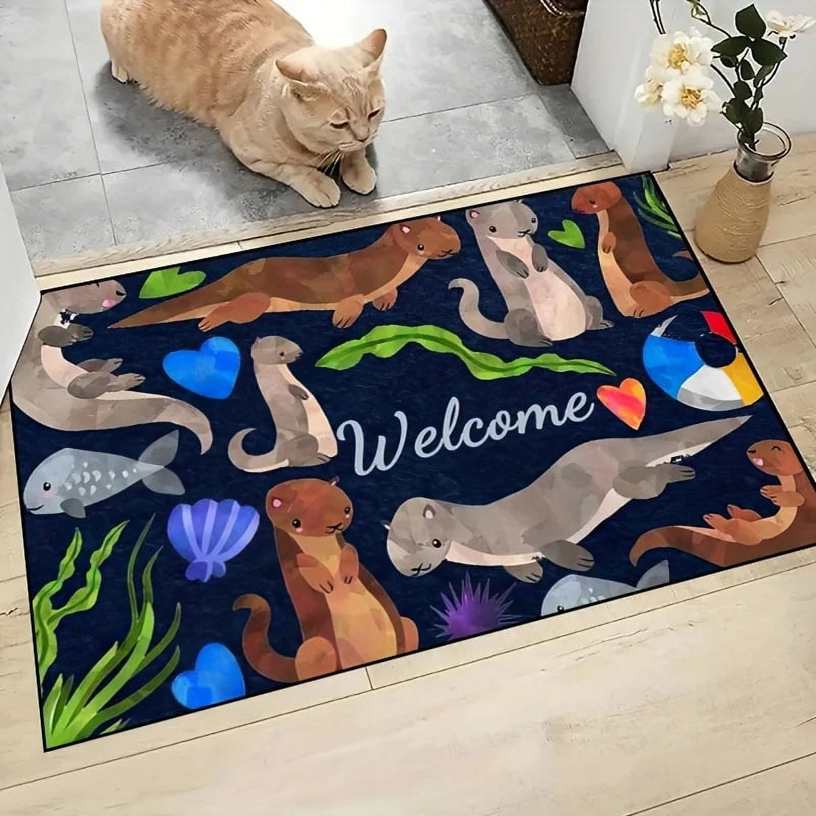 1pc Letter Welcome Door Entrance Mat Non Slip Home r Carpet Floor ...