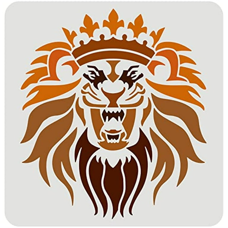 1pc Lion Head Stencil Template Reusable Lion King Drawing Stencil for Painting on Wall 11.8x11.8inch - Walmart.com 1pc-lion-head-stencil-template-reusable-lion-king-drawing-stencil-for-painting-on-wall-11-8x11-8inch-walmart-com