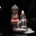 thumbnail image 1 of 1pc Little Monk Backflow Incense Burner, Creative Home & Teahouse Decor (Without Incense), 1 of 8
