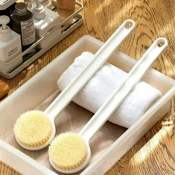 1pc Long Handle Body Exfoliating Scrubber Bath Brush  Massage Showers Brushes SPA Foam Cleansing Brush Bath Accessories