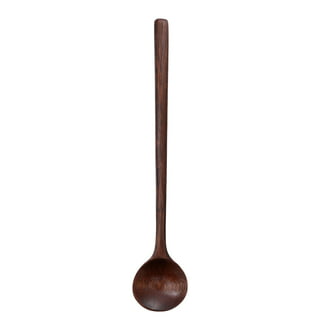 LNJBABAO Wooden Ladle Spoon Set Long Handle Soup Ladle for Pot & Bowl Non-Stick Wooden Spoon Set for Large Cooking Serving Ladles