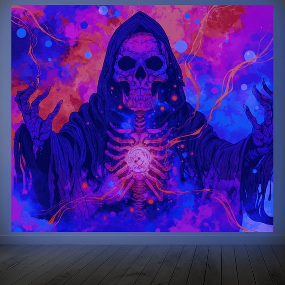 1pc Luminous Polyester Hanging Tapestries for Home Wall Decor Rectangle 130x150cm