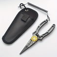 thumbnail image 1 of 1pc Aluminum Alloy Multifunctional Fishing Pliers with Scissors - Essential Outdoor Fishing Tool for Fish Control and Cutting Fishing Line, 1 of 9