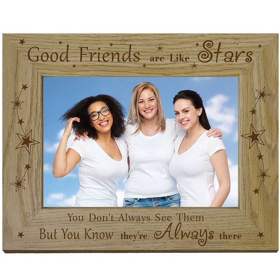 1pc MDF Photo Frames Glass Display Pictures for Tabletop Display Photo Frame Rectangle Star 241x191mm
