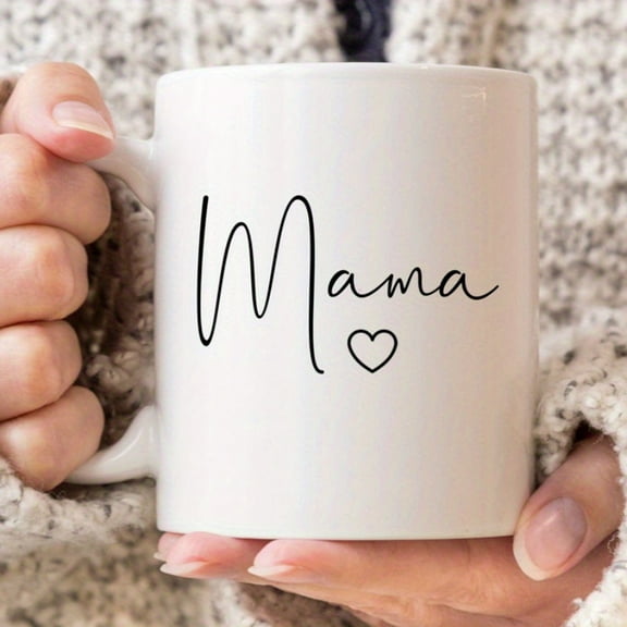 1pc, Mama Coffee Mug|Mother's Day Gift, Mom Gift, Gift for Mom, Mama Mug, Baby Shower Gift, Mom Birthday Gift, New Mama Mug