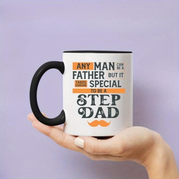 1pc Any Man Can Be A Father Mug Coolest Step Dad Mug Bonus Dad Fathers Day Step Dad Step Father Mug Best Bonus Dad Ever Bonus Dad fun Easter Thanksgiving Halloween Christmas gifts