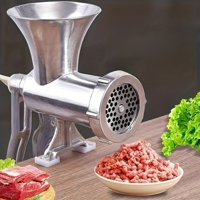 1pc, Manual Aluminum Meat Grinder, Vegetable Chopper, Heavy Duty