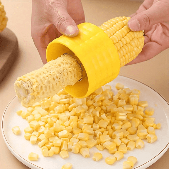 1pc Manual Corn Thresher, Multifunctional Vegetable Peelers, Efficient Corn Cob Removers, And Vegetable Peelers, Corn Cob Removers, Reusable Corn Threshers, Kitchen Gadgets, And Home Cooking Tools