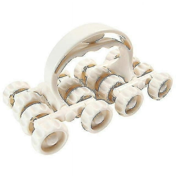 1pc Manual Roller Massager Multi-purpose Spine Neck Back Massager (non-magnetic)