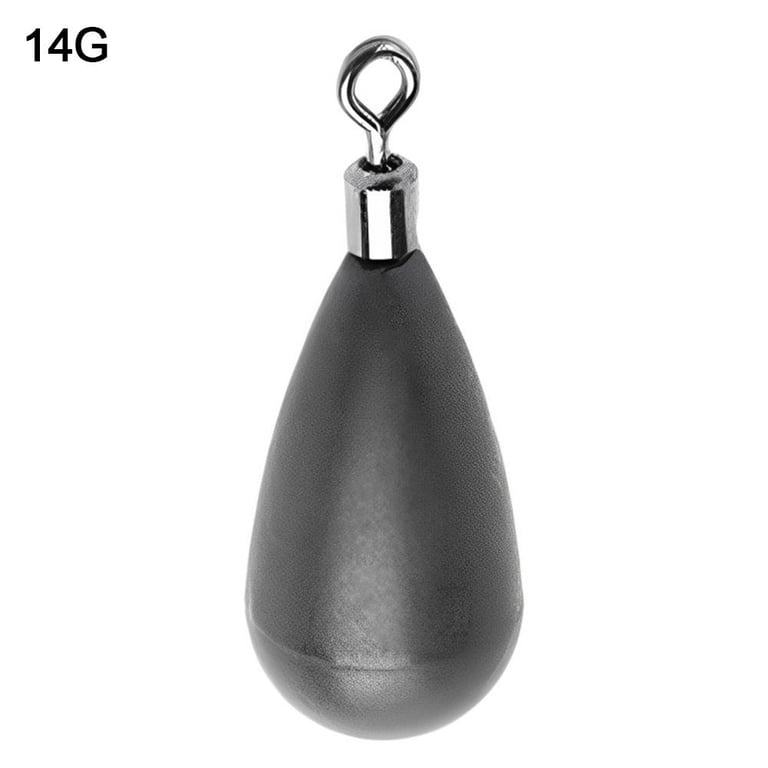 black hook weight 1pc Matte Black Hot Additional Weight Shot Weights 1.3g-60g Quick Release  Casting Sinker Fishing Tungsten fall Line Sinkers Hook Connector 14G